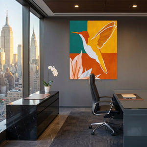 Hummingbird Ochre Hover — Hummingbird Ochre Hover Office View Port 102