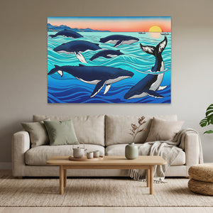 Humpback Whales Sunset — Humpback Whales Sunset Calm Vibes Land 127