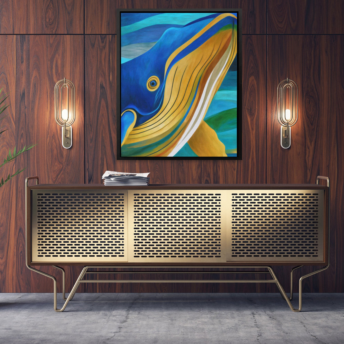 Humpback's Golden Grace - Luxury Wall Art