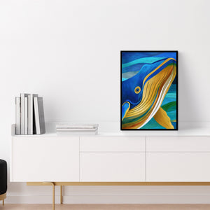 Humpback's Golden Grace - Luxury Wall Art