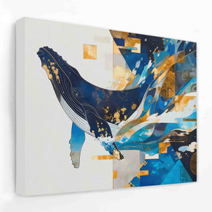 Humpback's Grace - Large Abstract Canvas Print