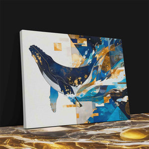 Humpback's Grace - Oceanic Wall Art in Black Frame