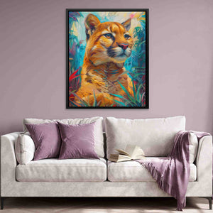 Hunting Cougar - Animals Art