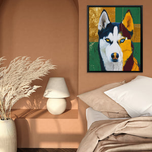 Husky Heterochromia Portrait