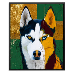 Husky Heterochromia Portrait - Luxury Wall Art