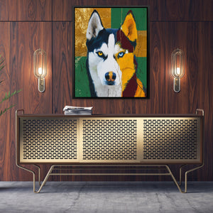 Husky Heterochromia Portrait - Luxury Wall Art