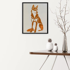 Husky Illustration - Luxury Wall Art