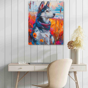 Husky Watercolor - Wall Art