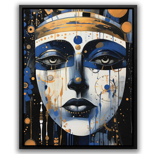 Indigo Diva - Large Canvas Print