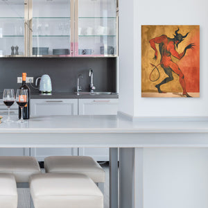 Inferno's Crimson Dance - Luxury Wall Art