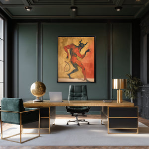 Inferno's Crimson Dance - Luxury Wall Art