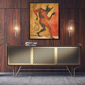 Inferno's Crimson Dance - Luxury Wall Art