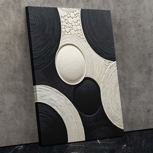 Ink Illusion - Monochromatic Canvas Print