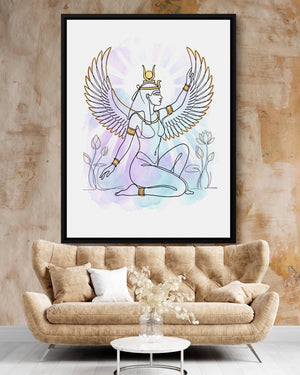 Isis Radiant Lotus โ isis radiant lotus psd clay beige nice couch 1port framed black