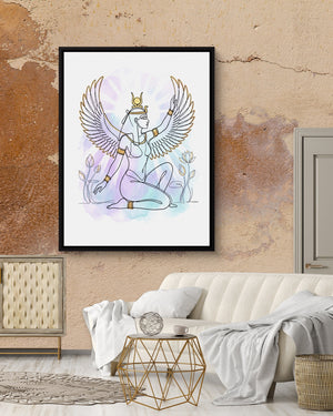 Isis Radiant Lotus โ isis radiant lotus psd mocha luxury room 1port framed black