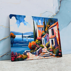 Italian Bliss - Horizontal Wall Art in Black Frame