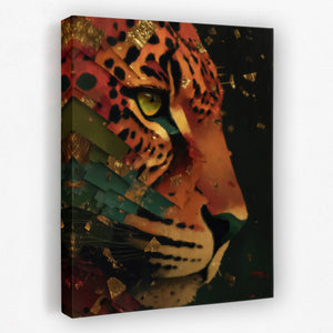 Jaguar Rust Geometric — Jaguar Rust Geometric Portrait Side View Mirror 48