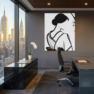 Japanese Geisha Silhouette — Japanese Geisha Silhouette Office View Port 105