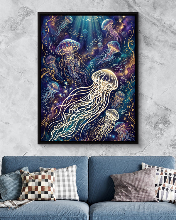 Jellyfish Glowing Dream in a room