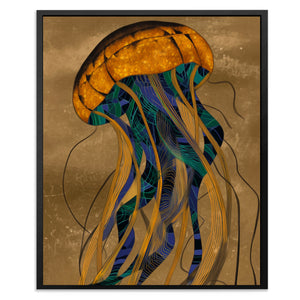 Jellyfish Golden Descent — Jellyfish Golden Descent Front Facing Portrait2 43