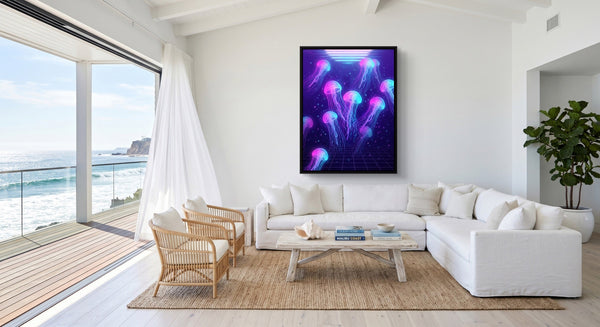 Jellyfish Grid Horizon in a room