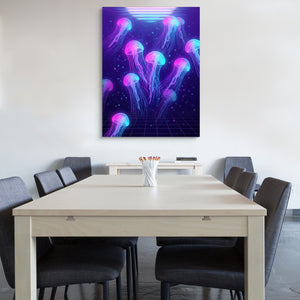 Jellyfish Grid Horizon โ jellyfish grid horizon sq office wall 1port flush print