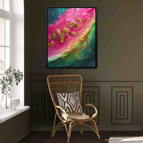 Juicy Watermelon in a room