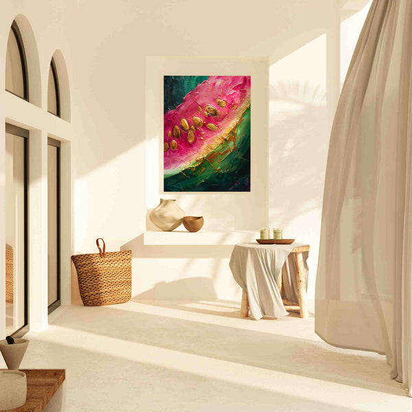 Juicy Watermelon in a room