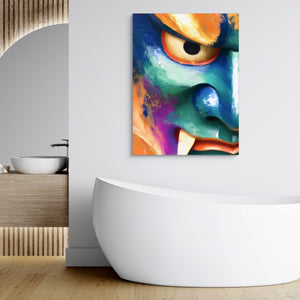 Kabuki Demon Graphic โ kabuki demon graphic sq bathroom hotel 1port flush print