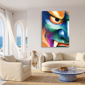 Kabuki Demon Graphic โ kabuki demon graphic sq coast living room 1port flush print
