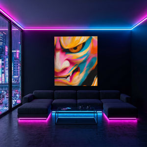 Kabuki Demon King — Kabuki Demon King Blue Pink Neon Room Port 1