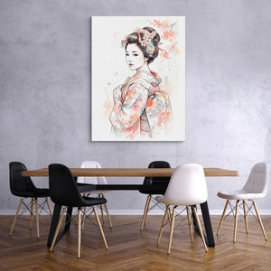 Kimono Bloom โ kimono bloom sq classroom wall art 1port flush print