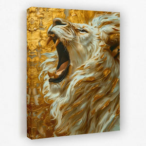King of the Sahara - Animals Canvas Wall Art