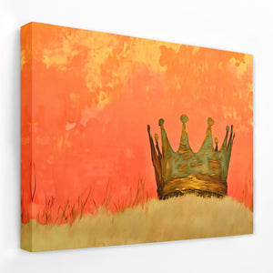 King Without a Kingdom - Crown Canvas Wall Art