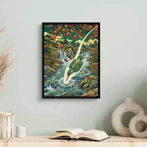 Kingfisher River Dive โ kingfisher river dive sq book table 1port framed black