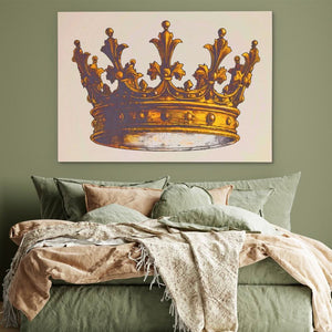 King’s Golden Crown - Wall Art in Black Frame