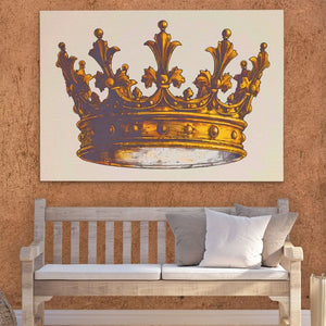 King’s Golden Crown - Crown Art for Bedroom