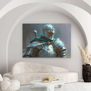 King's Guard - Fantasy Green Canvas Wall Art