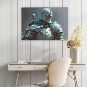King's Guard - Green Knight Canvas Print