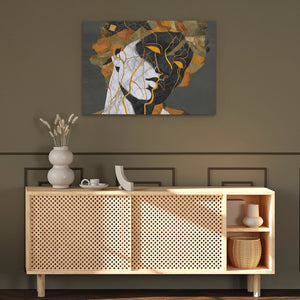 Kintsugi Bust - Luxury Wall Art