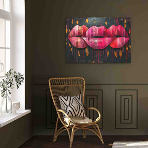 Kissing Lips - Luxury Wall Art