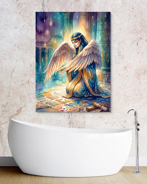 Kneeling Temple Oracle - Luxury Wall Art