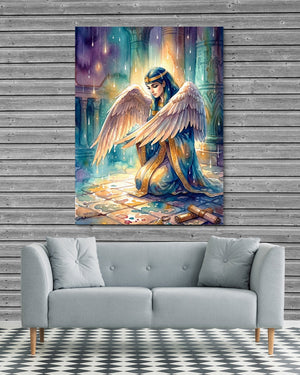 Kneeling Temple Oracle - Luxury Wall Art