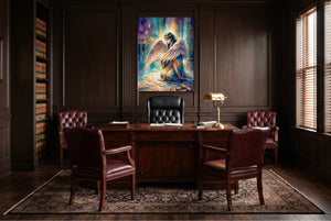 Kneeling Temple Oracle โ kneeling temple oracle wooden office with desk 1port flush print