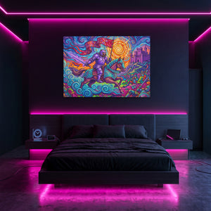 Knight Psychedelic Victory — Knight Psychedelic Victory Pink Neon Room Land 237