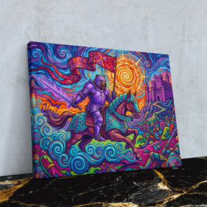 Knight Psychedelic Victory — Knight Psychedelic Victory Against Wall4x5 Reflect 6