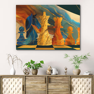 Knights Strategic Dawn - Luxury Wall Art