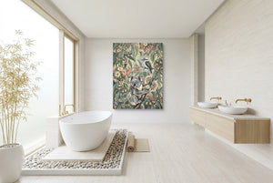 Koala Eucalyptus Bloom โ koala eucalyptus bloom bathroom interior with tub 1port flush print