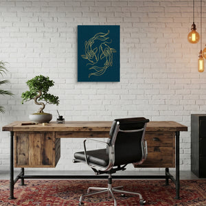 Koi Deep Embrace โ koi deep embrace sq bonsai office 1port flush print