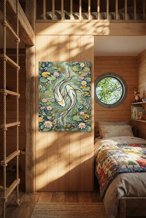 Koi Golden Harmony — koi golden harmony p bedroom with loft area 1port flush print